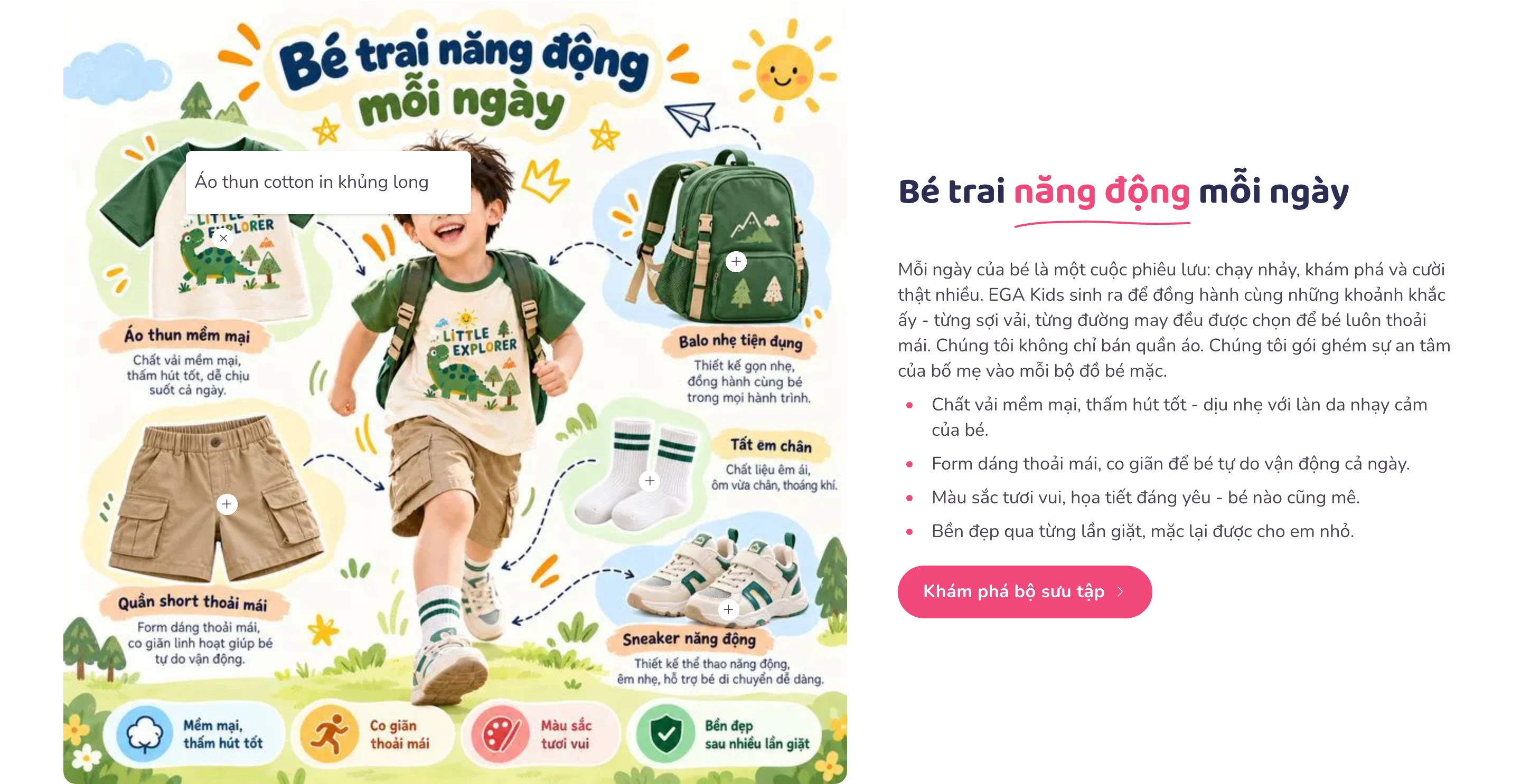 Lookbook có điểm nóng gắn sản phẩm.