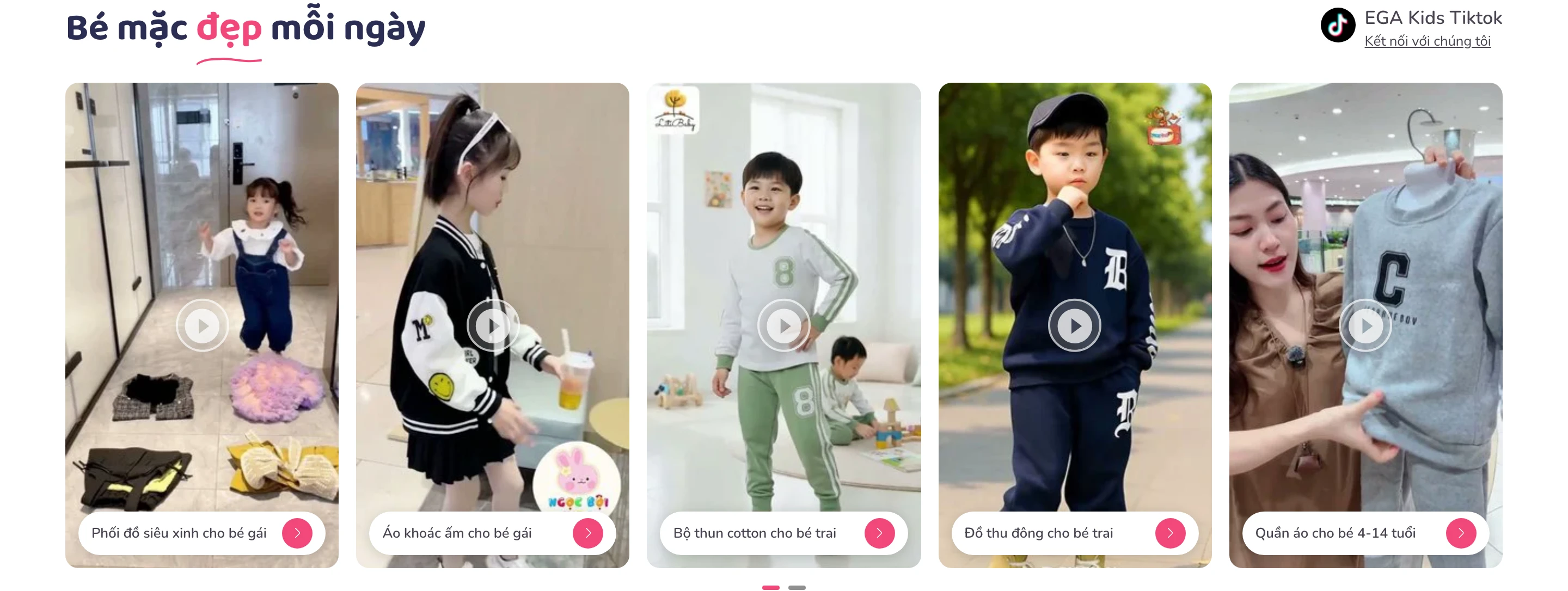 Khối video dạng dọc.